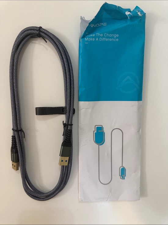 Other - Gray Braided USB-A to USB-C Charging Cable - Durable Fast Charge